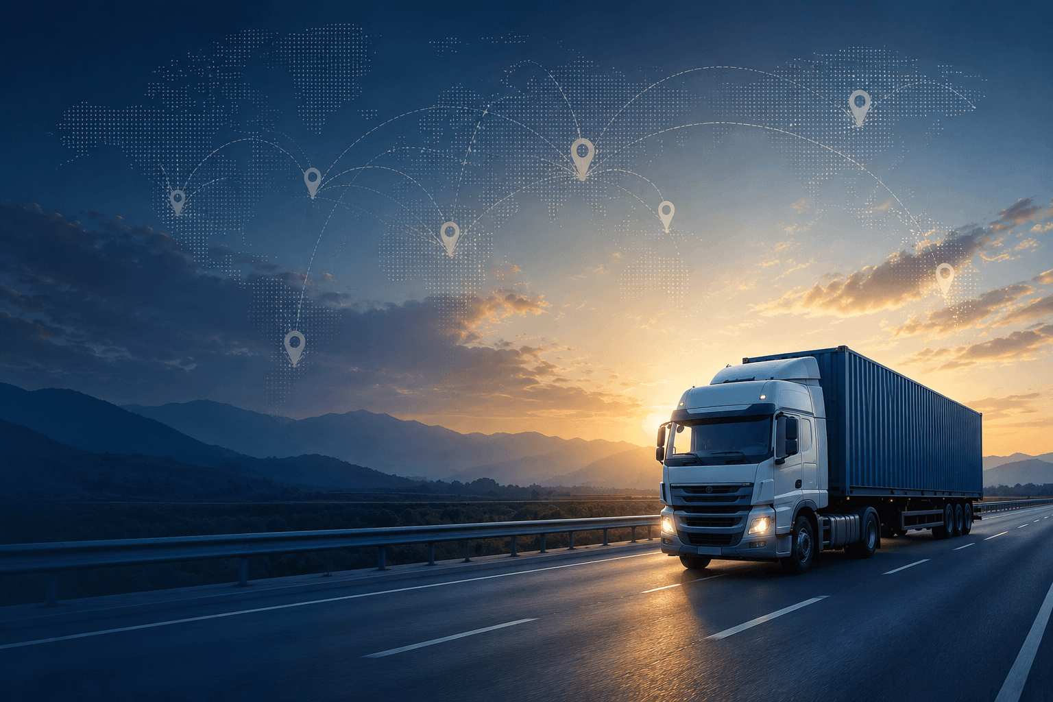 National highway logistics route in India