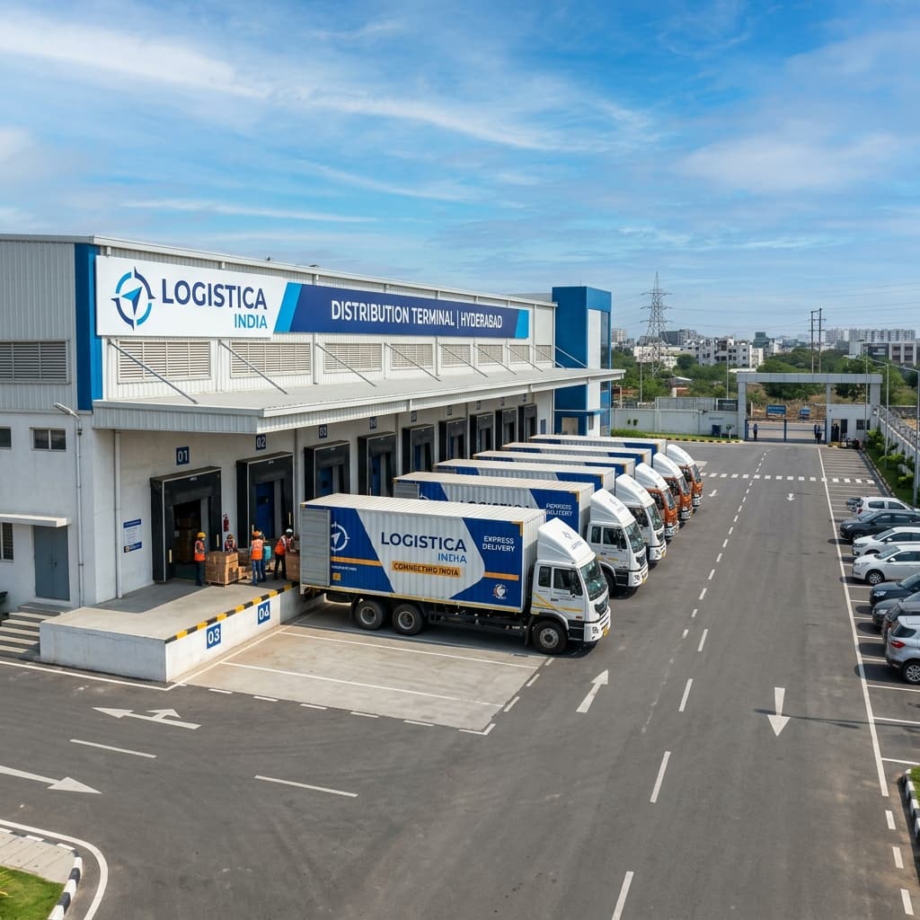 Providing logistics across country profile visual
